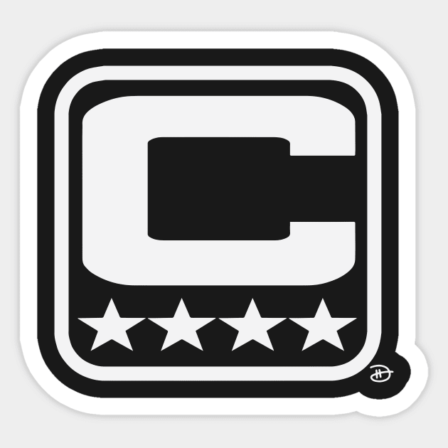 Captains Patch Sticker by dhartist